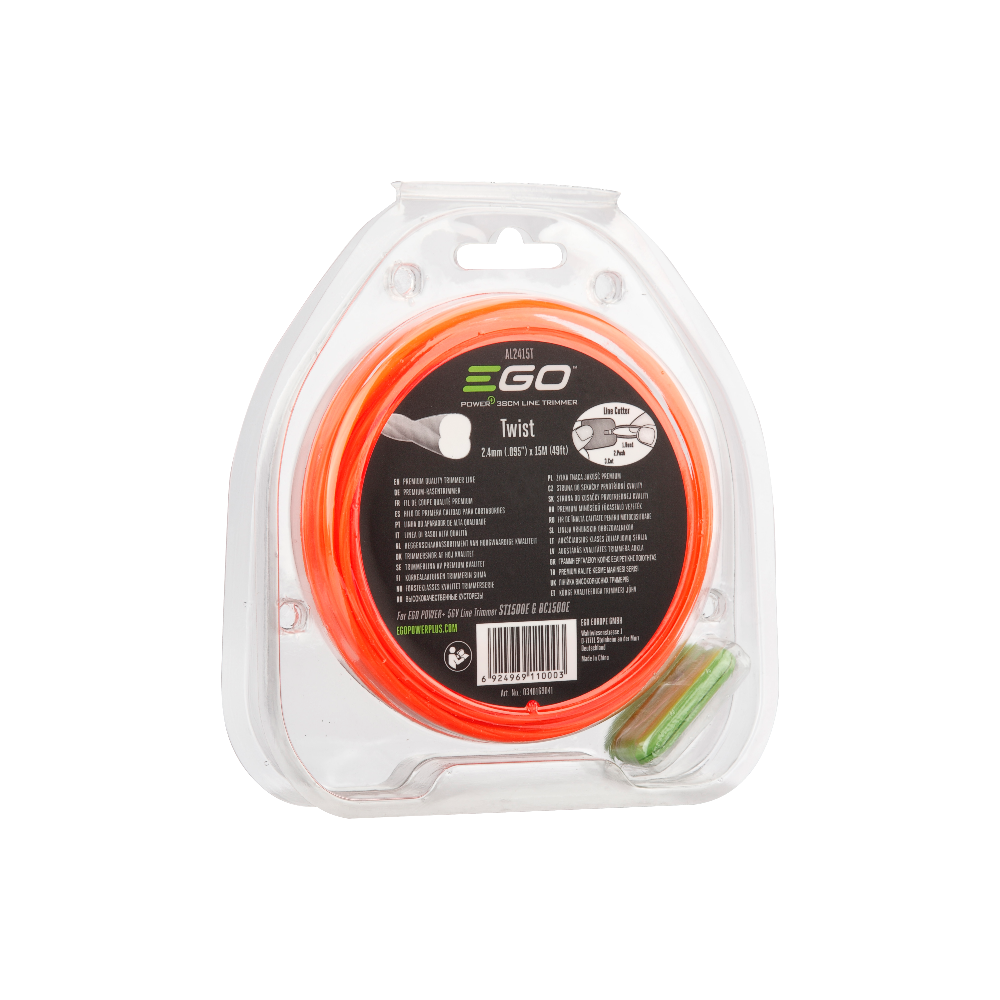 2.4 mm špirálová struna AL2415T pre vyžínače, dĺžka 15 m