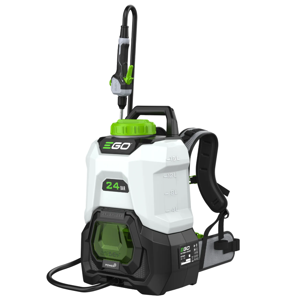 Chrbtový postrekovač EGO Power+ 15 l profesionálny tlak 24 bar