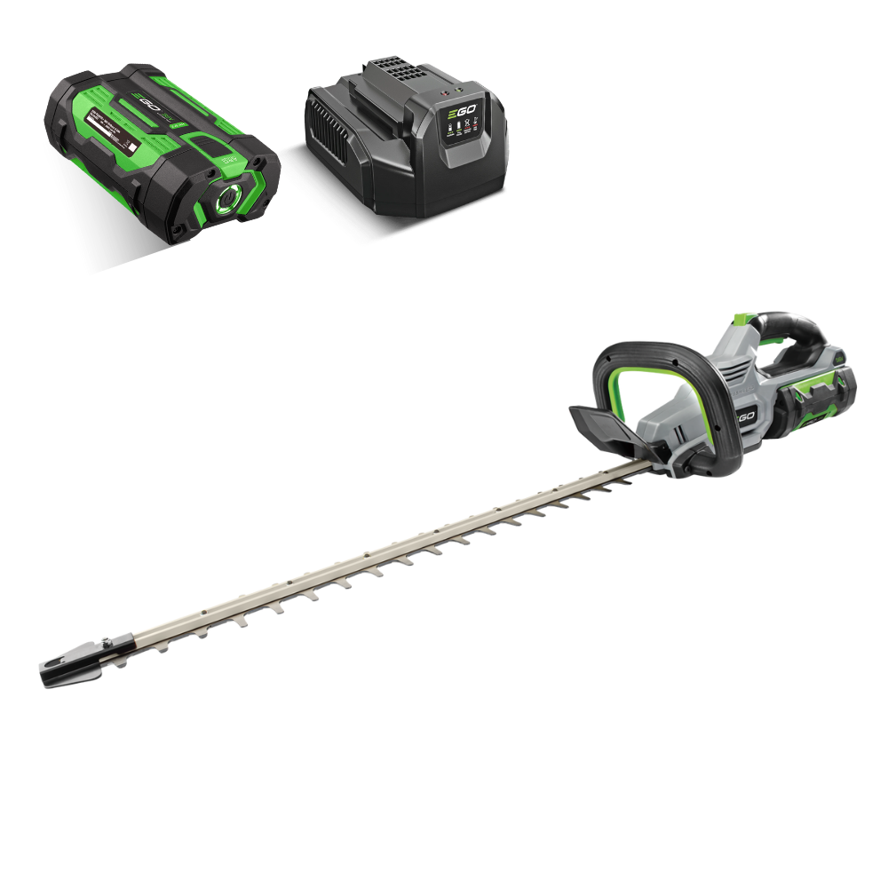 EGO Power+ HT2410E 61 cm aku nožnice na živý plot / plotostrih pre rýchlu a presnú údržbu
