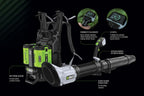 EGO POWER+ LBPX1100 profesionálny chrbtový aku fukár PRO X s maximálnym výkonom