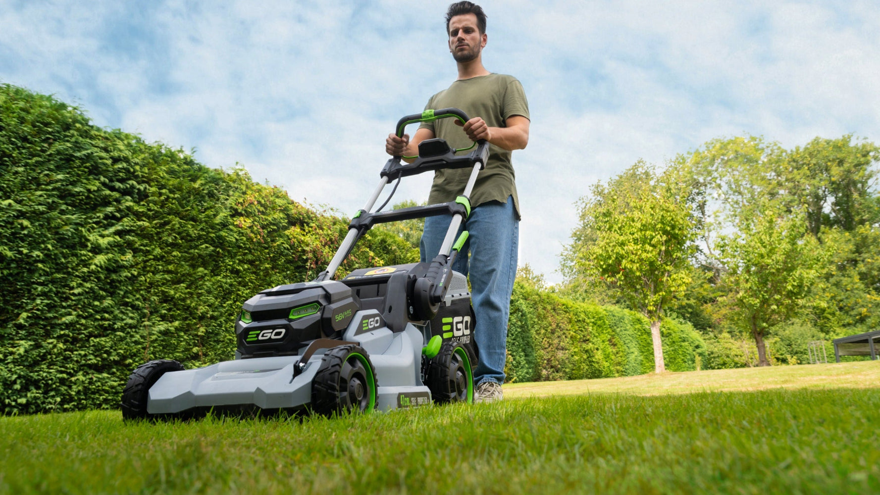 Akumulátorová kosačka EGO POWER+ 47 cm s pojazdom