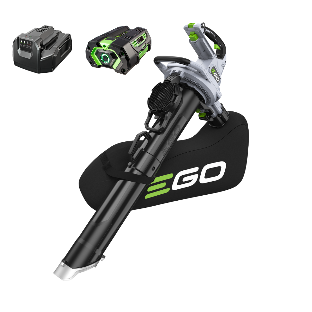 EGO POWER+ LV5000E / LV5004E – aku fukár a vysávač lístia s drvičom (3-v-1)