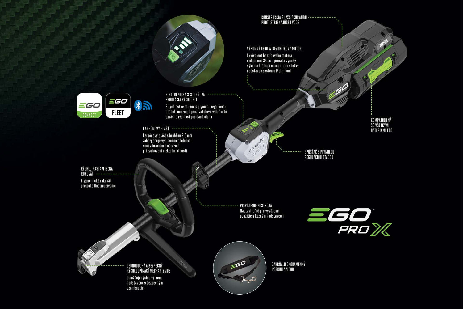 EGO Power+ PHX1600 PRO X základňa pre profesionálny Multi-Tool systém