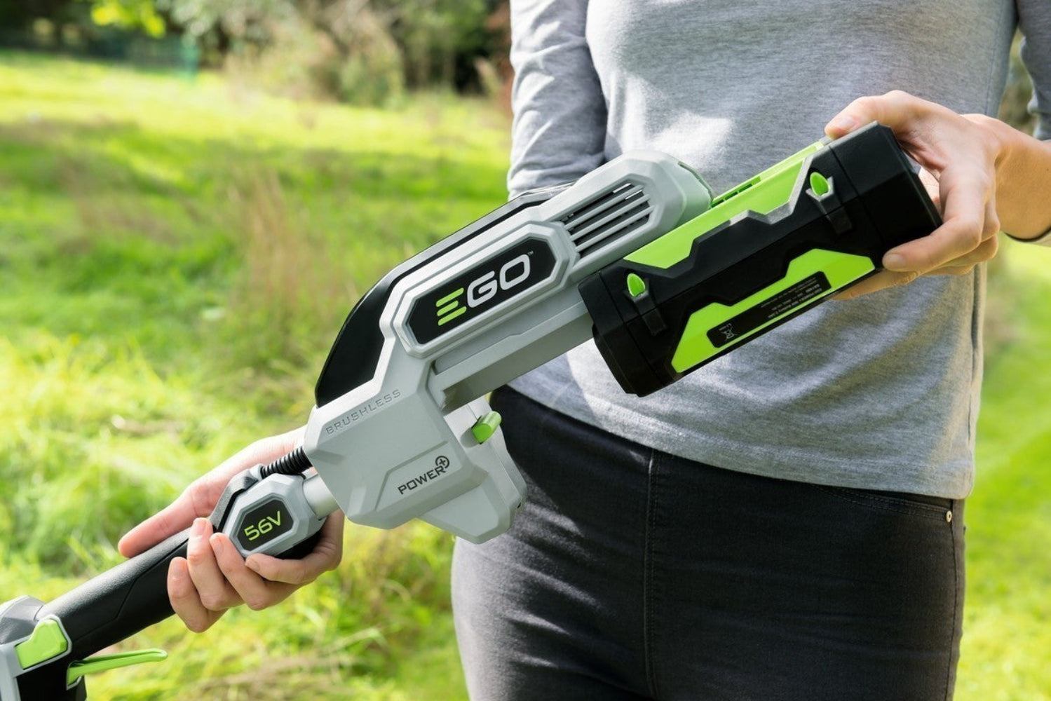 Vyžínač EGO POWER+ 38 cm samonavíjanie lanka Powerload