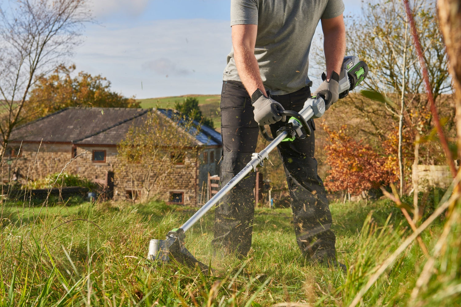 Vyžínač EGO POWER+ 40 cm samonavíjanie lanka a IQ line