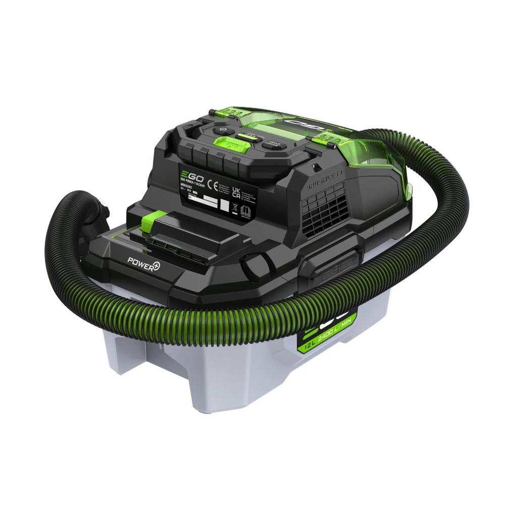 Vysávač na mokré a suché vysávanie EGO Power+ 12l kompaktný a prenosný