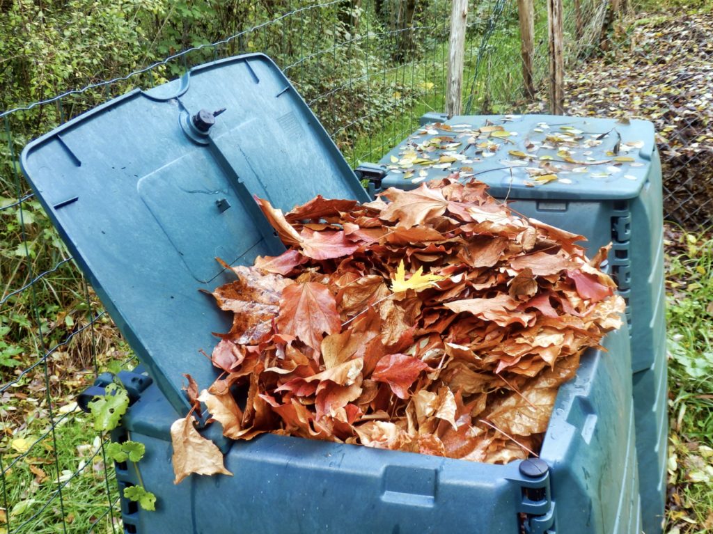 Využitie opadaného lístia na kompost